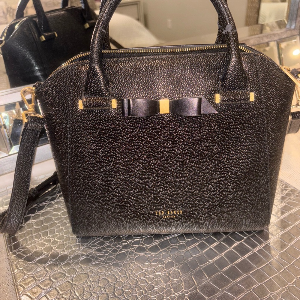 Ted Baker Black Textured Handbag